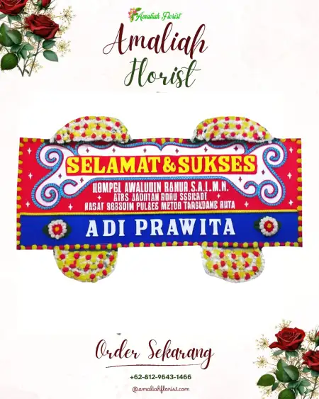 Papan Bunga Ucapan Selamat Pringgokusuman